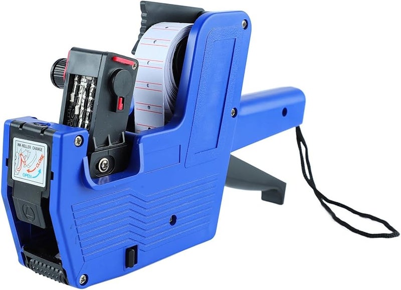 Pwshymi آلة صنع ملصقات الأسعار القابلة لإعادة الاستخدام 8 أرقام بلاستيكية لمحلات البقالة - Image 1